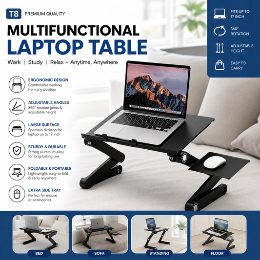 Multifunctional Laptop Table