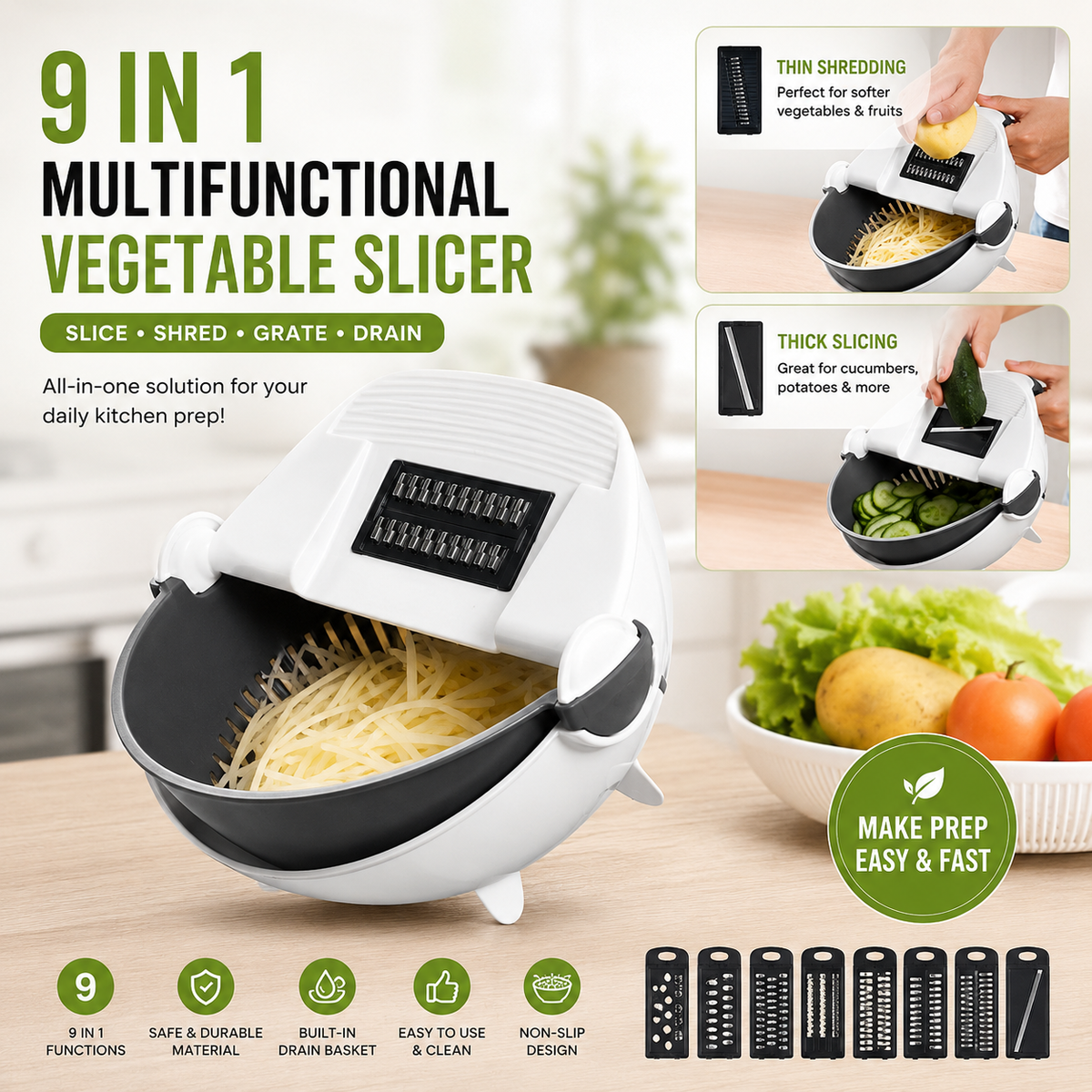 9 in 1 Vegetable Slicer