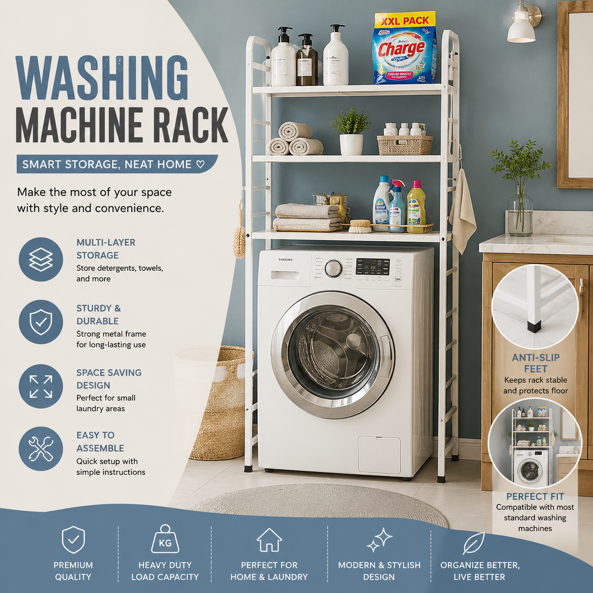 Washing Machine Rack