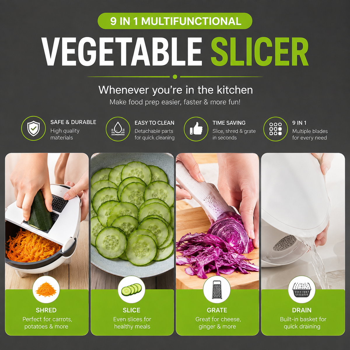 9 in 1 Vegetable Slicer