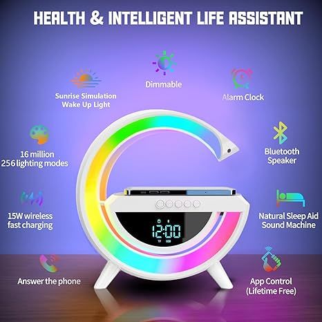 LED Wireless Charger Speaker